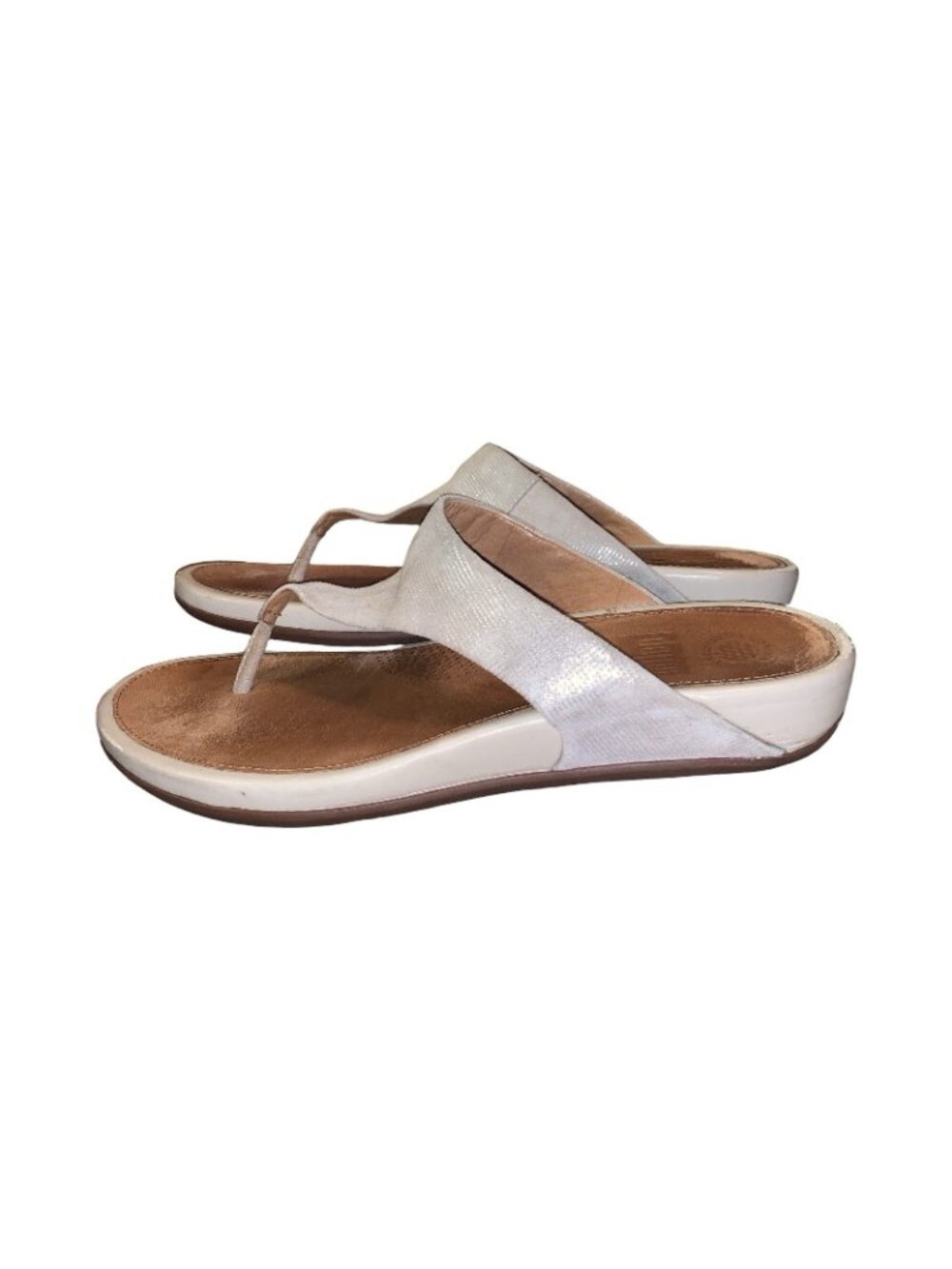 Fitflop Banda Glitz Bronze Shimmering Toe Post Slip-On Sandals Sz 9 Comfort - Picture 2 of 7
